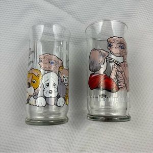 Vintage Pizza Hut ET drinking glasses